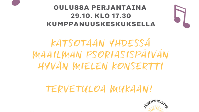 Psoriasisaiheisia tapahtumia Pohjois-Pohjanmaalla